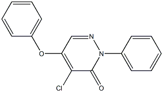 4-chloro-5-phenoxy-2-phenyl-2,3-dihydropyridazin-3-one 结构式