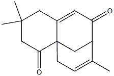 4,4,10-trimethyltricyclo[7.3.1.0~1,6~]trideca-6,10-diene-2,8-dione 结构式