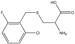 2-amino-3-[(2-chloro-6-fluorobenzyl)thio]propanoic acid 结构式