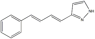 3-(4-phenylbuta-1,3-dienyl)-1H-pyrazole 结构式