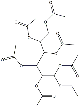 2,3,4,5,6-penta(acetyloxy)-1-(ethylthio)hexyl acetate 结构式