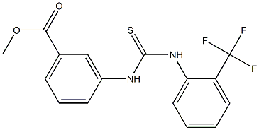 methyl 3-({[2-(trifluoromethyl)anilino]carbothioyl}amino)benzoate 结构式