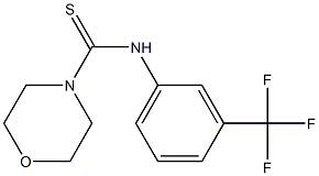 N4-[3-(trifluoromethyl)phenyl]morpholine-4-carbothioamide 结构式