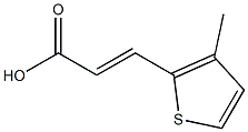 (2E)-3-(3-methylthien-2-yl)acrylic acid 结构式
