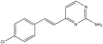 4-(4-chlorostyryl)pyrimidin-2-amine 结构式