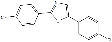 2,5-di(4-chlorophenyl)-1,3-oxazole 结构式