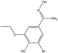 3-bromo-5-ethoxy-N',4-dihydroxybenzenecarboximidamide 结构式