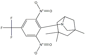 6-[2,6-dinitro-4-(trifluoromethyl)phenyl]-1,3,3-trimethyl-6-azabicyclo[3.2.1]octane 结构式