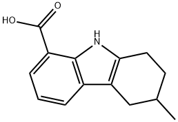 3-methyl-2,3,4,9-tetrahydro-1H-carbazole-8-carboxylic acid 结构式