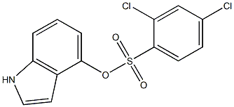 1H-indol-4-yl 2,4-dichlorobenzene-1-sulfonate 结构式