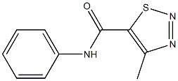 N5-phenyl-4-methyl-1,2,3-thiadiazole-5-carboxamide 结构式