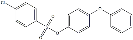 4-phenoxyphenyl 4-chlorobenzene-1-sulfonate 结构式