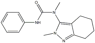 N-methyl-N-(2-methyl-4,5,6,7-tetrahydro-2H-indazol-3-yl)-N'-phenylurea 结构式
