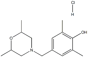 4-[(2,6-dimethylmorpholino)methyl]-2,6-dimethylphenol hydrochloride 结构式