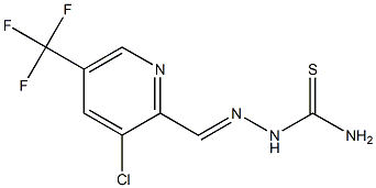 2-{[3-chloro-5-(trifluoromethyl)-2-pyridyl]methylidene}hydrazine-1-carbothioamide 结构式