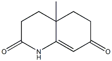 4a-methyl-1,2,3,4,4a,5,6,7-octahydroquinoline-2,7-dione 结构式