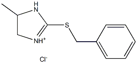 2-(benzylthio)-5-methyl-4,5-dihydro-1H-imidazol-3-ium chloride 结构式