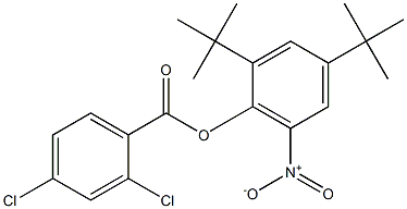 2,4-di(tert-butyl)-6-nitrophenyl 2,4-dichlorobenzoate 结构式