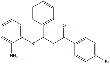 3-[(2-aminophenyl)thio]-1-(4-bromophenyl)-3-phenylpropan-1-one 结构式