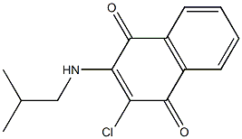 2-chloro-3-(isobutylamino)-1,4-dihydronaphthalene-1,4-dione 结构式
