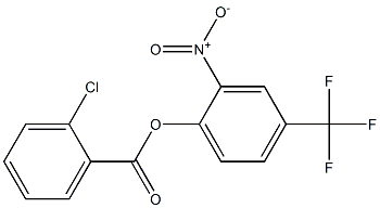 2-nitro-4-(trifluoromethyl)phenyl 2-chlorobenzoate 结构式