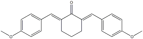 2,6-di(4-methoxybenzylidene)cyclohexan-1-one 结构式