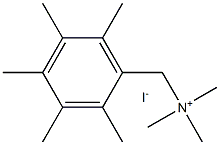 trimethyl(2,3,4,5,6-pentamethylbenzyl)ammonium iodide 结构式