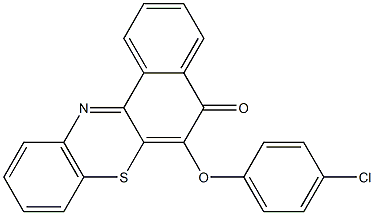 6-(4-chlorophenoxy)-5H-benzo[a]phenothiazin-5-one 结构式