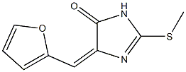 4-(2-furylmethylidene)-2-(methylthio)-4,5-dihydro-1H-imidazol-5-one 结构式