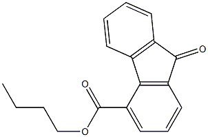 butyl 9-oxo-9H-fluorene-4-carboxylate 结构式