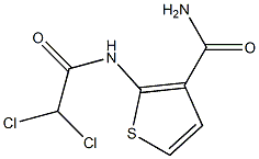 2-[(2,2-dichloroacetyl)amino]thiophene-3-carboxamide 结构式