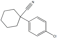 1-(4-chlorophenyl)cyclohexane-1-carbonitrile 结构式