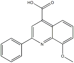 8-methoxy-2-phenylquinoline-4-carboxylic acid 结构式