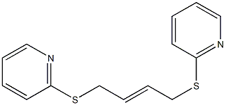 2-{[4-(2-pyridylthio)but-2-enyl]thio}pyridine 结构式