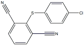 2-[(4-chlorophenyl)thio]isophthalonitrile 结构式