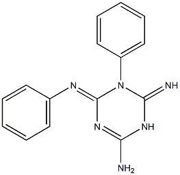 6-imino-5-phenyl-4-(phenylimino)-1,4,5,6-tetrahydro-1,3,5-triazin-2-amine 结构式