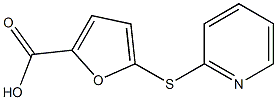 5-(2-pyridylthio)-2-furoic acid 结构式