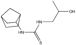 N-bicyclo[2.2.1]hept-2-yl-N'-(2-hydroxypropyl)thiourea 结构式