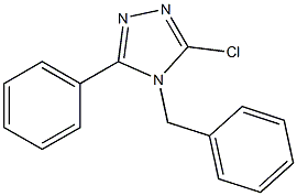 4-benzyl-3-chloro-5-phenyl-4H-1,2,4-triazole 结构式