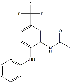 N-[2-anilino-5-(trifluoromethyl)phenyl]acetamide 结构式