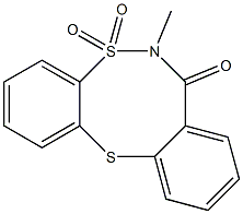 6-methyl-6,7-dihydro-5H-5lambda~6~-dibenzo[d,g][1,6,2]dithiazocine-5,5,7-trione 结构式