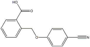 2-[(4-cyanophenoxy)methyl]benzenecarboxylic acid 结构式