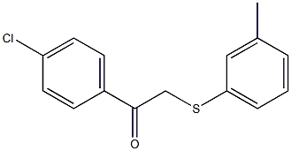 1-(4-chlorophenyl)-2-[(3-methylphenyl)sulfanyl]-1-ethanone 结构式