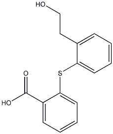 2-{[2-(2-hydroxyethyl)phenyl]thio}benzoic acid 结构式