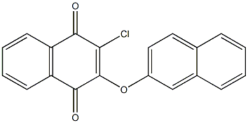 2-chloro-3-(2-naphthyloxy)-1,4-dihydronaphthalene-1,4-dione 结构式
