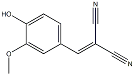 2-[(4-hydroxy-3-methoxyphenyl)methylene]malononitrile 结构式