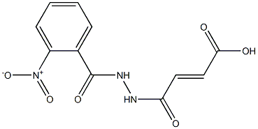 4-[2-(2-nitrobenzoyl)hydrazino]-4-oxobut-2-enoic acid 结构式