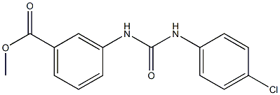 methyl 3-{[(4-chloroanilino)carbonyl]amino}benzoate 结构式