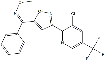 {3-[3-chloro-5-(trifluoromethyl)-2-pyridinyl]-5-isoxazolyl}(phenyl)methanone O-methyloxime 结构式