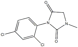 3-(2,4-dichlorophenyl)-1-methyl-1H-imidazole-2,4(3H,5H)-dione 结构式